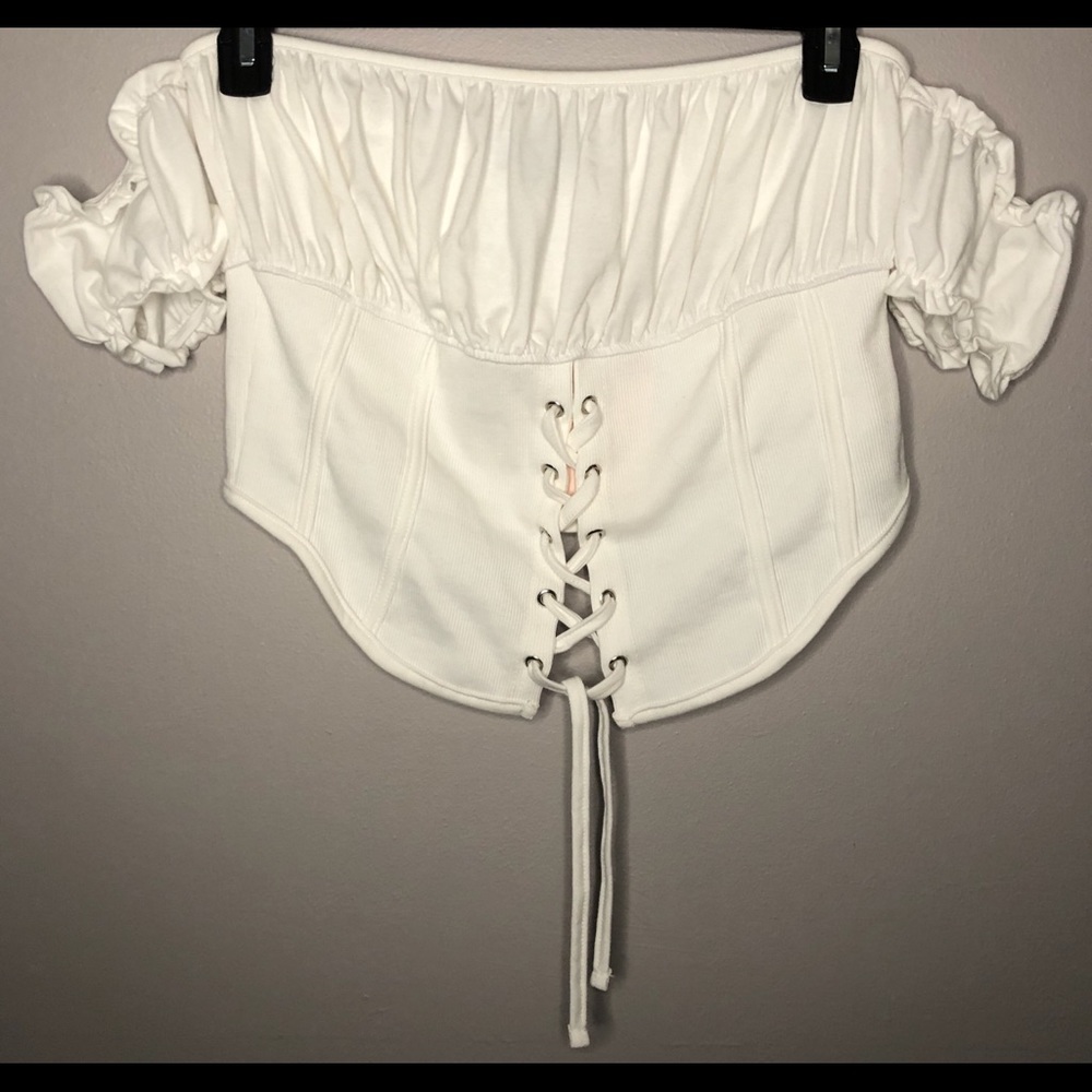 NWT Missguided Milkmaid Corset Top - Picture 2 of 5